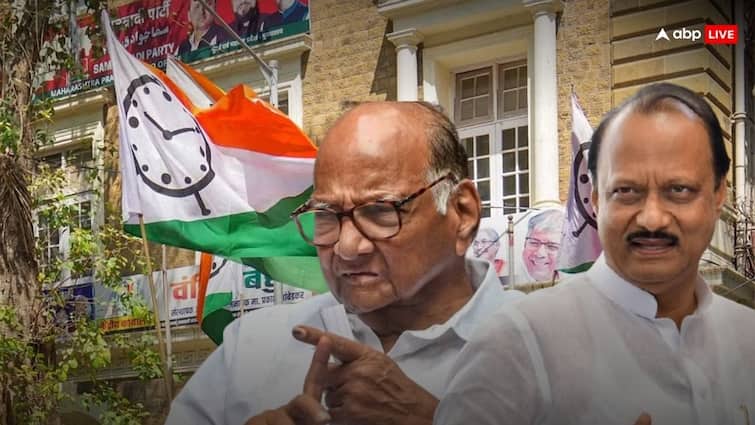 Ajit Pawar Sharad Pawar Nationalist Congress Party NCP election symbol with 10 hour 10 minute what is reason behind this