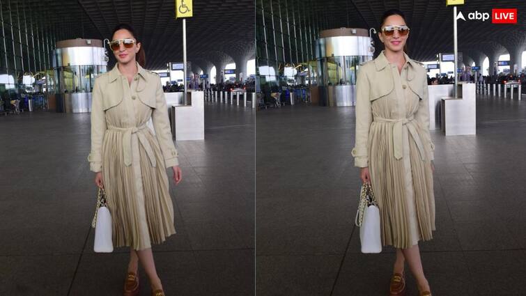 Kiara Advani Spotted at airport in Stylish look amid Game Changer teaser Release pics viral
