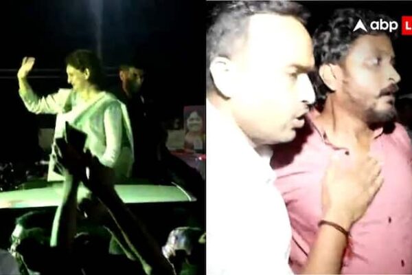 Wayanad By Elections Atmosphere heated during Priyanka Gandhi roadshow clashes between Congress workers and CRPF personnel