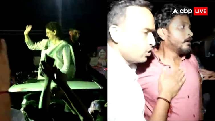 Wayanad By Elections Atmosphere heated during Priyanka Gandhi roadshow clashes between Congress workers and CRPF personnel