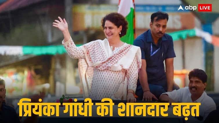 wayanad byelection results 2024 priyanka gandhi vadra lead by more than 1 lakh votes