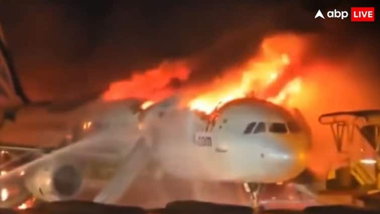 South Korean passenger plane with 176 on board catches fire at Gimhae International Airport