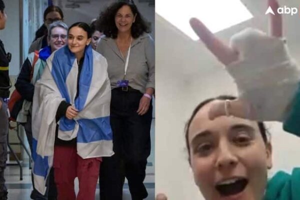 israel hamas ceasefire hamas released israeli hostage emily damari showed her 3 figured palm