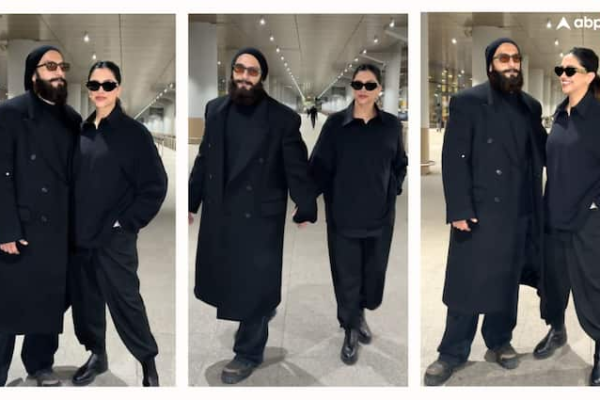 ऑल ब्लैक ड्रेस, आंखों पर चश्मा… स्वैगी लुक में दिखे दीपिका पादुकोण और रणवीर सिंह, देखें फोटोज