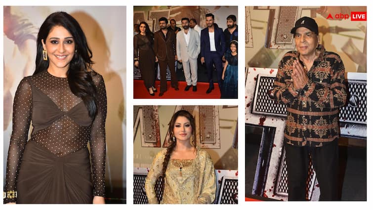 Jaat Screening: ट्रांसपेरेंट ड्रेस पहन रेजिना कैसेंड्रा ने लूटी महफिल, गोल्डन गर्ल बनकर पहुंचीं उर्वशी रौतेला, देखें तस्वीरें