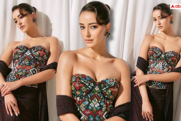 अनन्या पांडे ने पहनी बांधनी साड़ी, पटोला कॉर्सेट ब्लाउज पर टिकी हर किसी की नजर